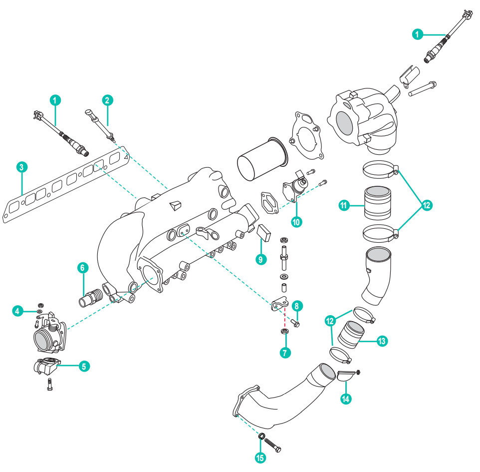 3.0L Abgaskrümmer MPI