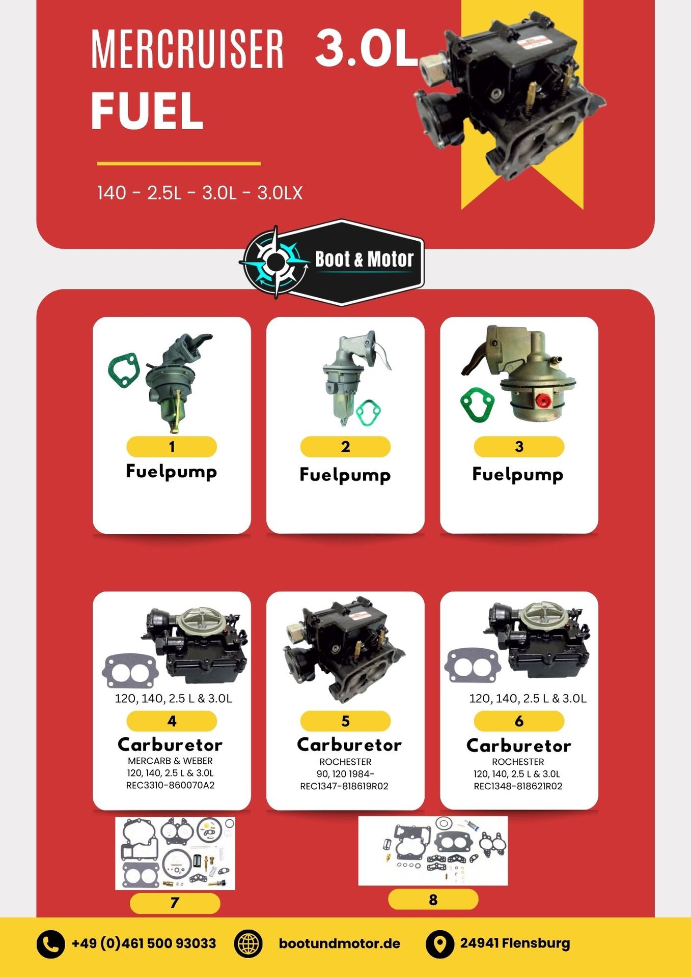 3.0L Kraftstoffpumpe und Vergaser