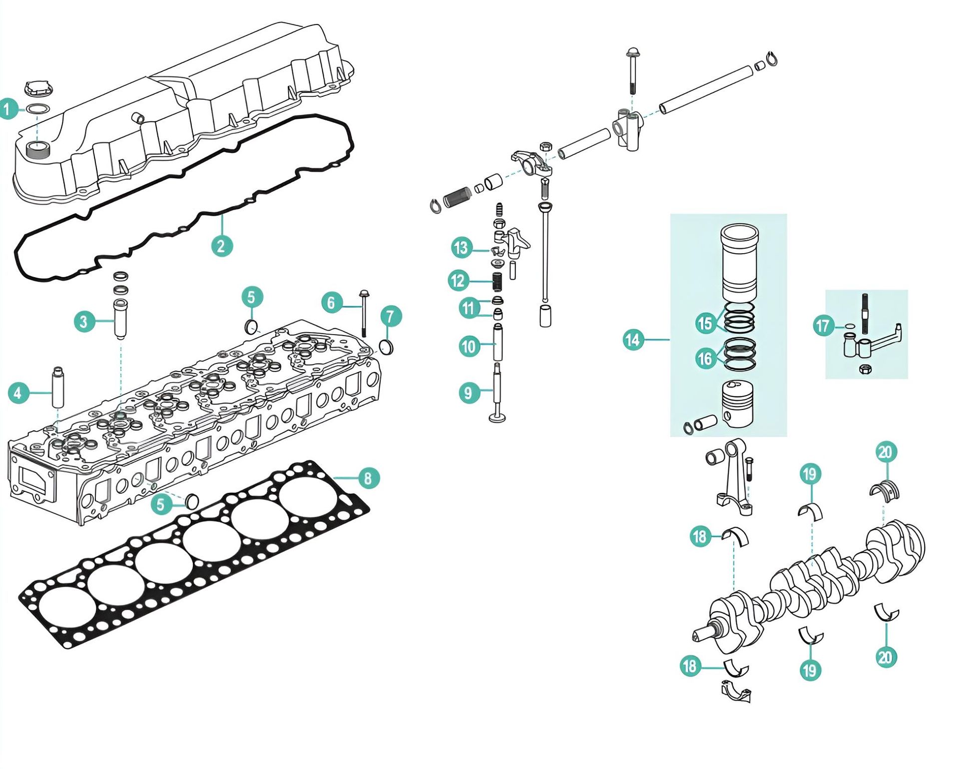 Motor Ersatzteile Volvo Penta AD31,MD31,TAMD31
