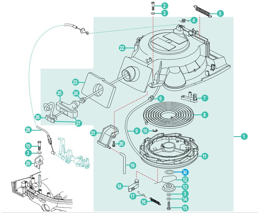Parsun F15 A, F20 A - STARTER