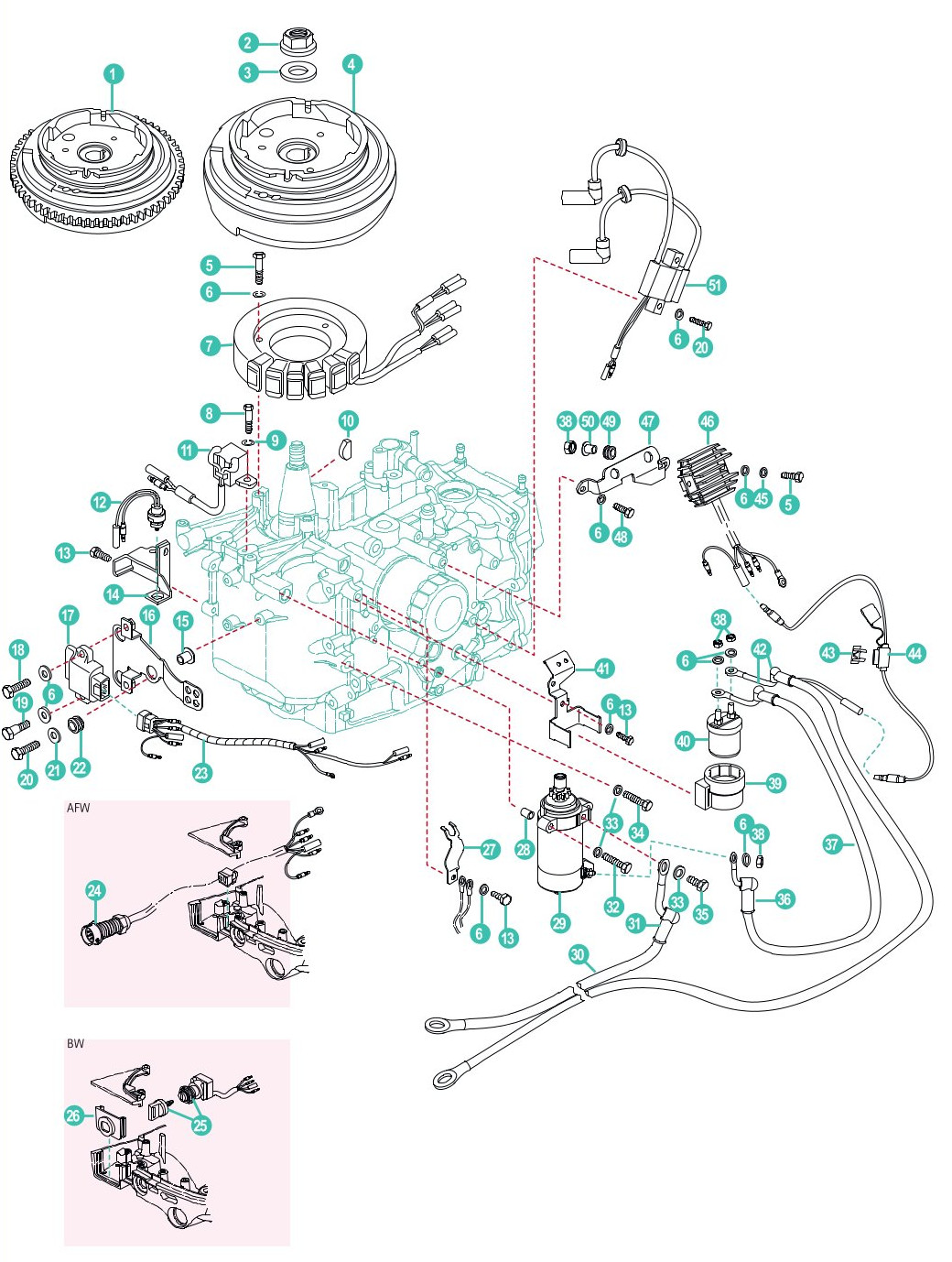Parsun F15 A, F20 A - ELECTRICAL SYSTEM