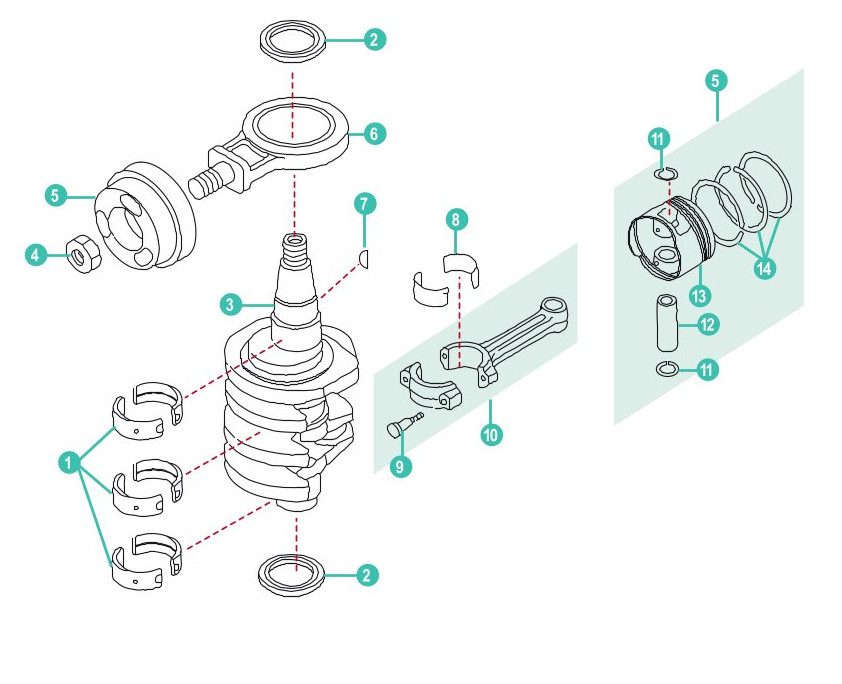 Parsun F25 - CRANKSHAFT