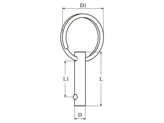 Steckbolzen mit Kugelsicherung 6mm 25mm