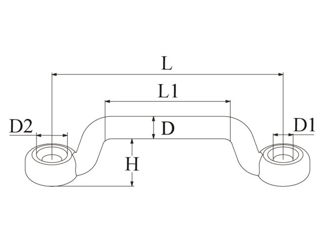 Bügel Edelstahl 52mm