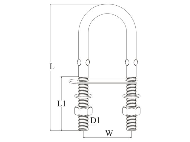 Talamex Zugöse / Pütting Niro Länge 80mm Ø 5mm