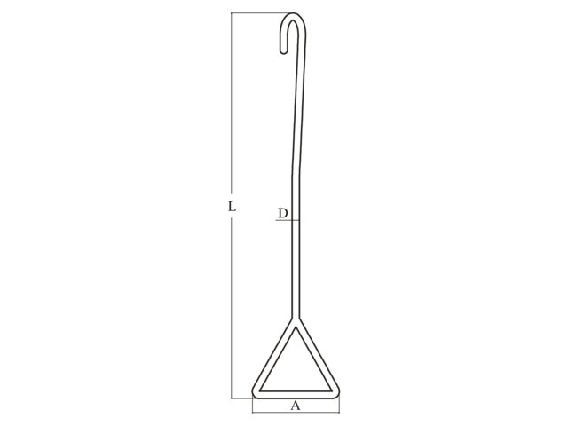 Talamex Schleusenhaken 75 cm Maße