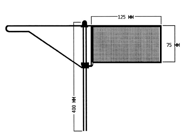 Windfahne Standard 125x75mm