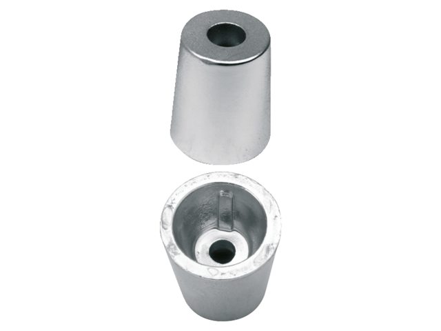 Wellen-Anode konisch Zink 35mm