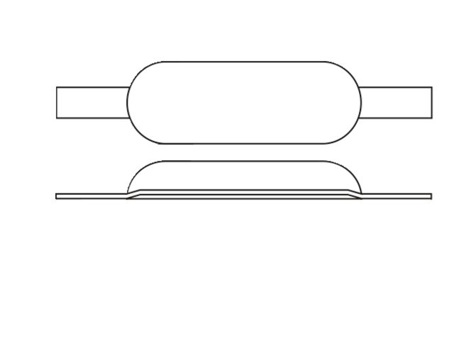 Rumpf-Anode mit Streifen Magnesium 290x80x40mm