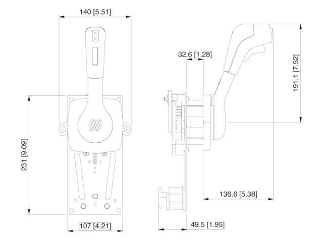 B310CH Einhandhebel Dual Action