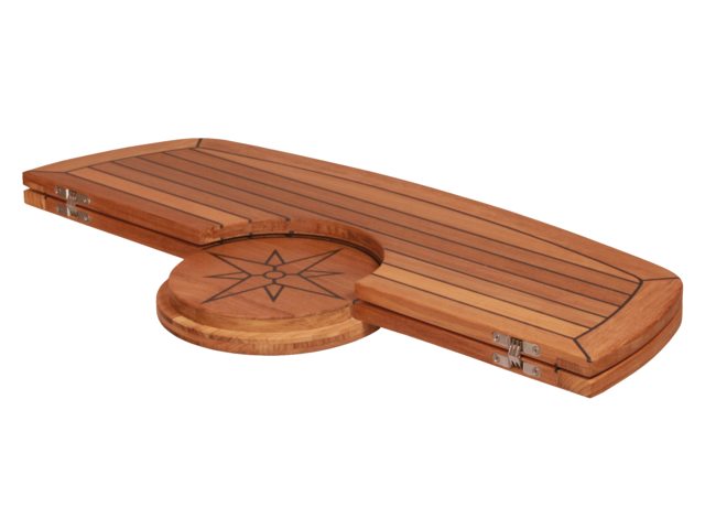 Teak-Tischplatte 61x94cm faltbar