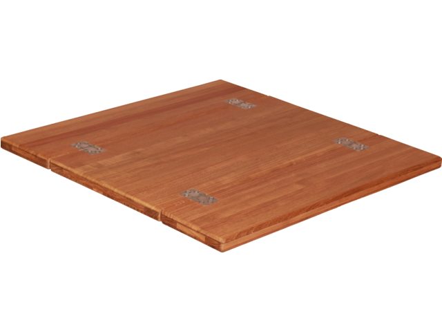 Teak-Tischplatte Wing 33/66x65cm