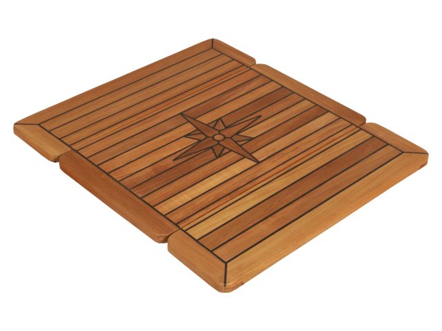 Teak-Tischplatte 68x80cm