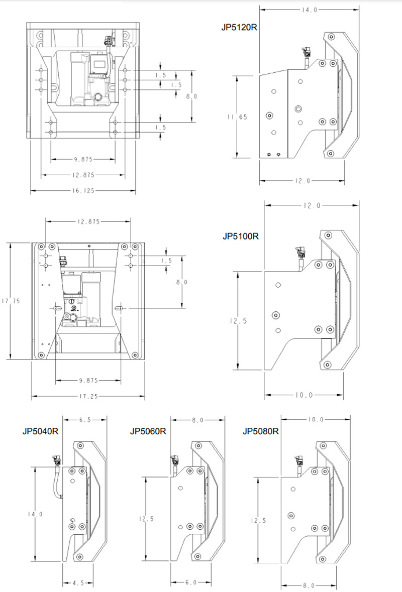 Seastar Elektro hydraulische Jack Plate Powerlift 6" Setback