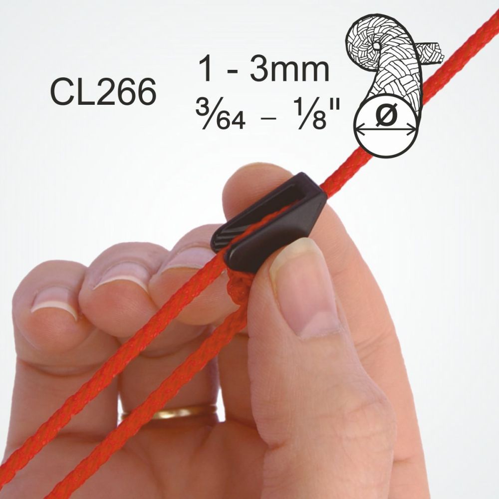 Clamcleat CL266G 1 - 3mm Nylon 12 Stk. Info