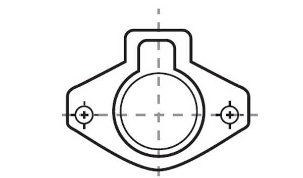 Mercruiser Thermostat Gehäuse V6/V8 parallel verschraubt 16413A3
