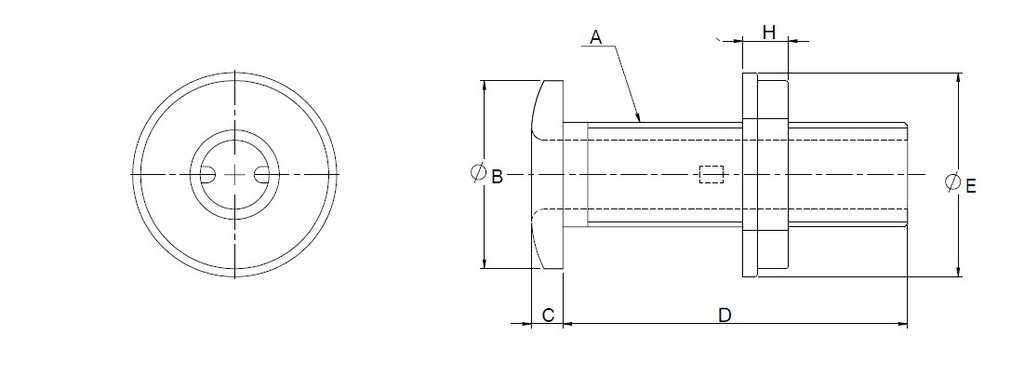 Borddurchlass Edelstahl 2