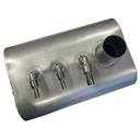 Niro Einbautank / Edelstahltank 21 Liter senkrecht