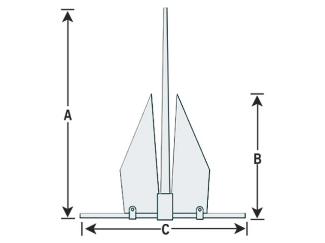 Fortress Anker 4.5kg FX16 maße