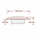 Einbauleuchte Spritzwassergeschützt Halogen H3