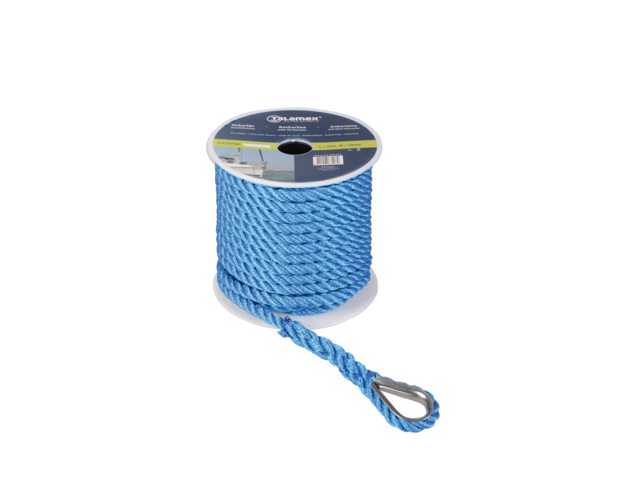 Talamex Ankerleine Ø 12mm x 30m blau Polyester