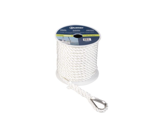 Talamex Ankerleine Ø 12mm x 30m weiß Polyester