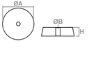 Aluminium Anode passend für Yanmar 70-85 PS