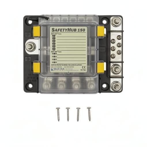 SafetyHub 150 Sicherungsblock (ignitionsgeschützt) – Recmar / Blue Sea PN 7748