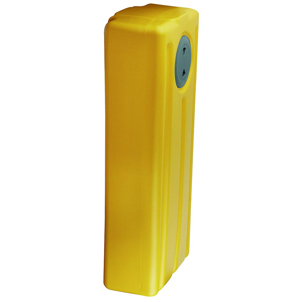 Polyethylen Vertikaler Fäkalientanks  61l  200x950x390mm ( lxhxb )  Gewicht 7 5kg  Anschluss 2x 1-1/2x38mm / 1x 1"x25mm  Transparentdeckel op 3/4 der vollen Tank"