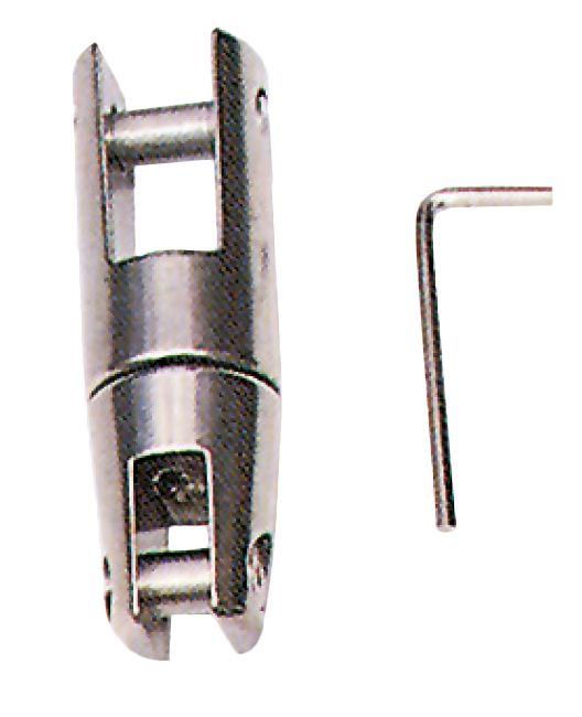 NIRO Ankerketteverbinder  A=84mm  B=15mm  C=9mm  D=36mm  E=25mm ( wirbelnd Modell  bis 850kg )