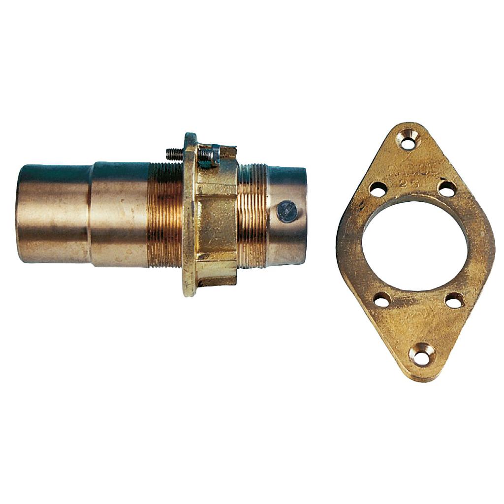 Außenlager mit Flansch  für Welle Ø25m