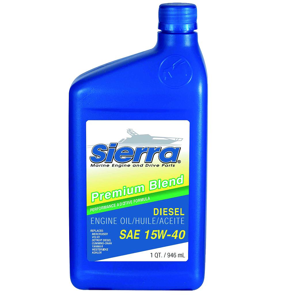 Motorolie Sierra 15W-40  946ml, voor dieselmotoren