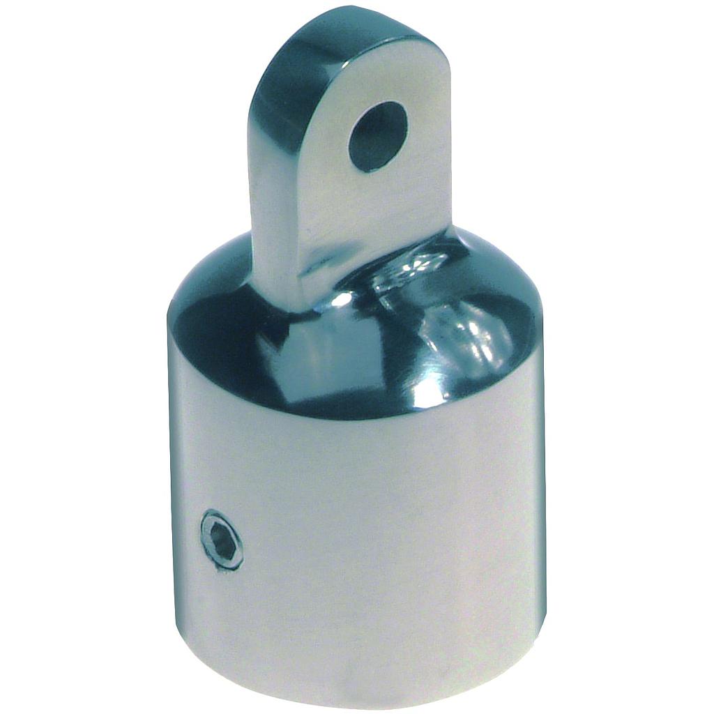 NIRO Verdeckbeschlag-Endkappe  Ø22 25mm  Verbindung Ø6 3mm