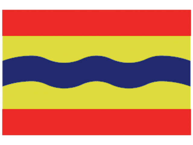 Flagge Overijssel 20x30cm