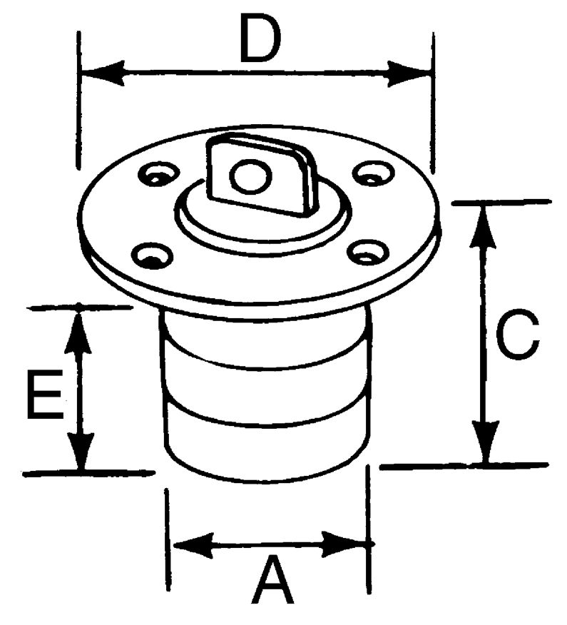 Kunststoff Lenzstecker