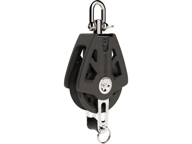 Lewmar 29925004BK Synchro Block mit Hundsfott 1-scheibig Tau optimal 6mm