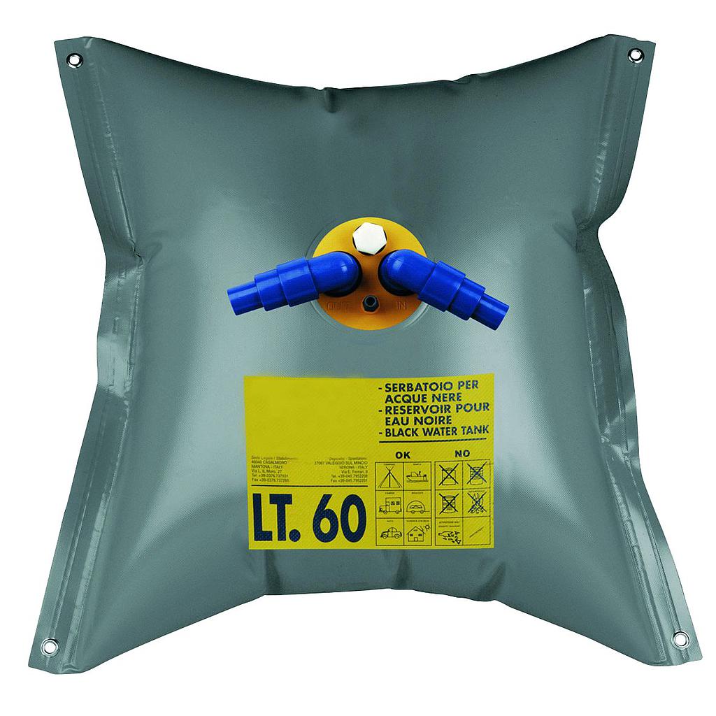 Flexible Fäkalientank  60l  730x730mm ( lxb )  Gewicht 0 8kg  rechteckig