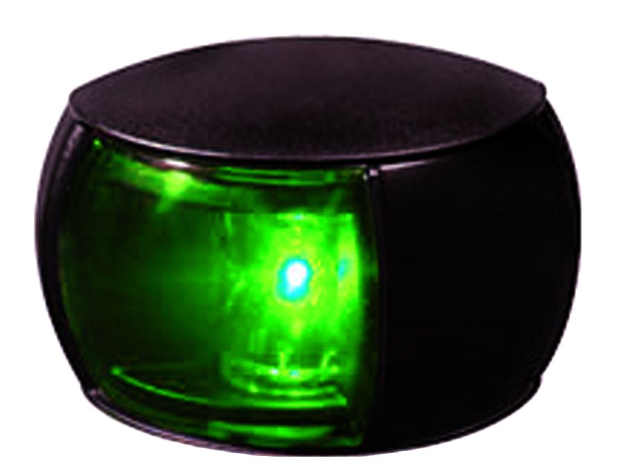 Hella NAVILED Steuerbord Laterne  schwarz Gehäuse mit grüne Linse