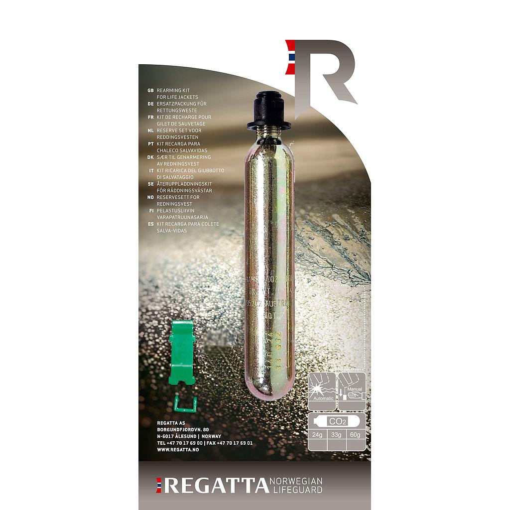 Regatta Zylinder CO2 60gr mit HR clip