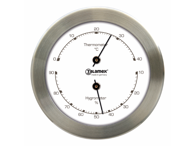 Thermo-Hygro 100mm Edelstahl