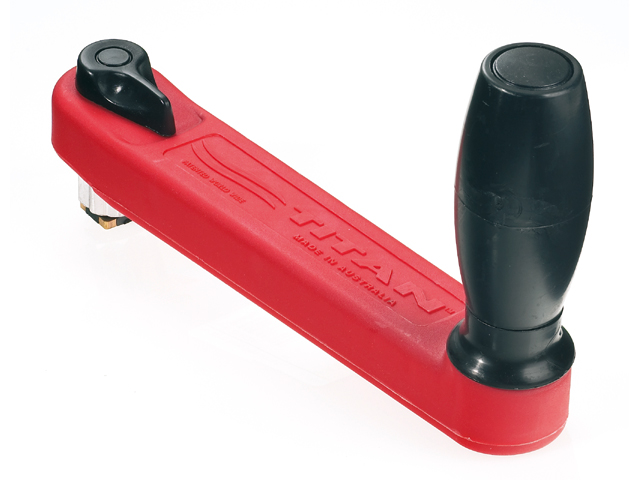 Titan W-Kurbel 200mm rot Sicherung