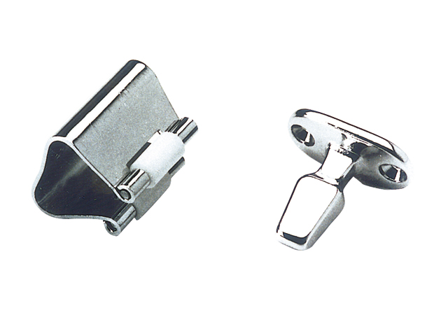 Türfeststeller Messing verchr 50mm