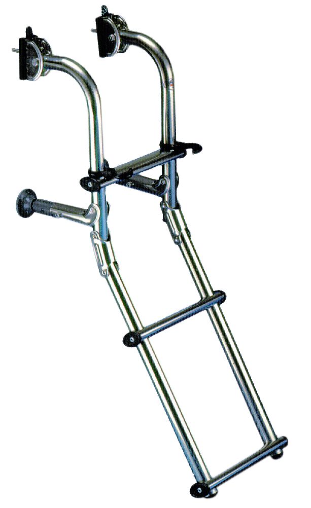 NIRO Badeleiter  aufklappbar  3-Stufen