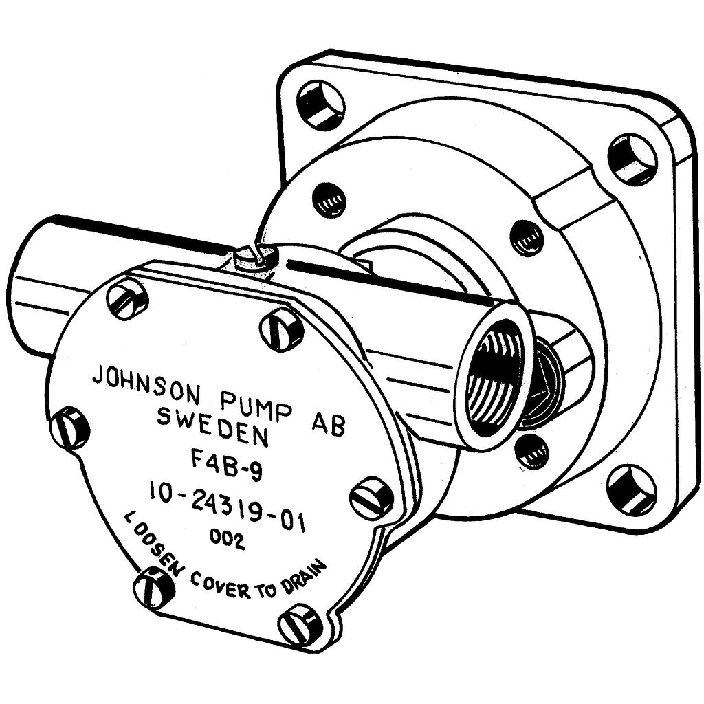 Johnson Pump selbstansaugende Bronze Kühlwasser-Impellerpumpe F4B-9 ( Mitsubishi K4C-75 )