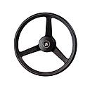 335 mm Ultraflex Steuerrad / Bootslenkrad V32B schwarz