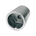 Wellen-Anode 6-kant Zink 45mm