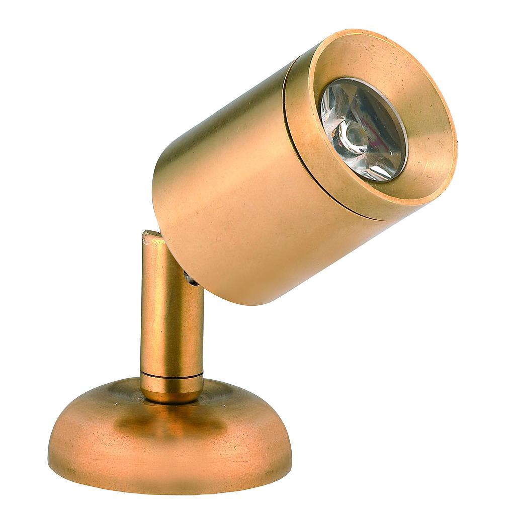 Messing LED-Wand / Leselampe  mini)  8-30V/1 2W