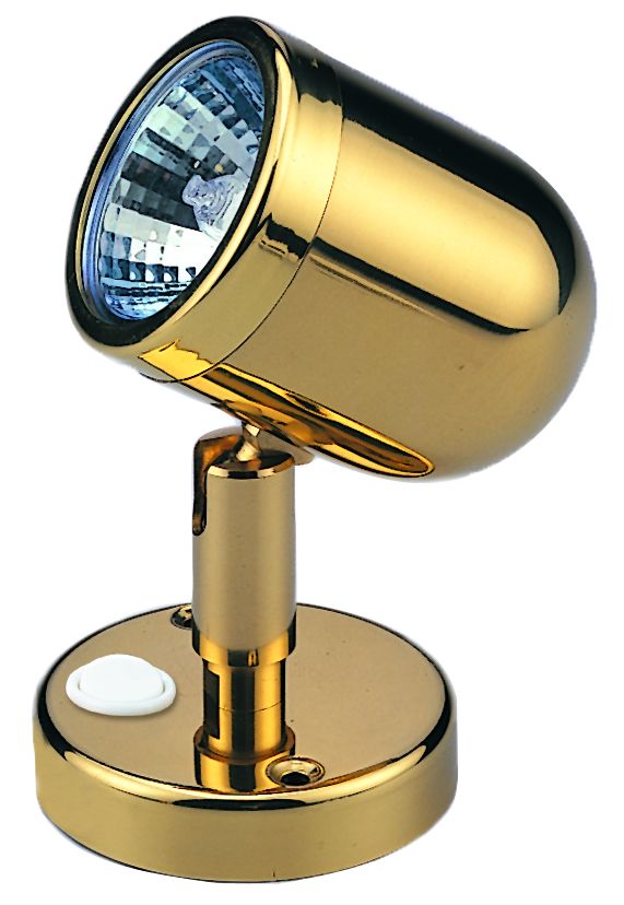 Messing LED-Wand / Leselampe (mini)  12V  LED 12x 5Ø