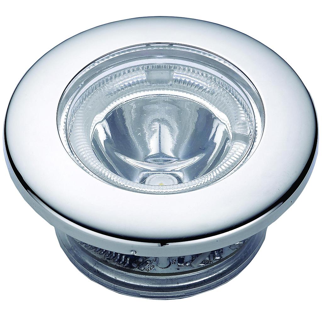 LED-Plafondverlichting  Kunststoff Kunststoffgehäuse  Einbau  8-30V/1 5W  LED 1x1W  Warm White