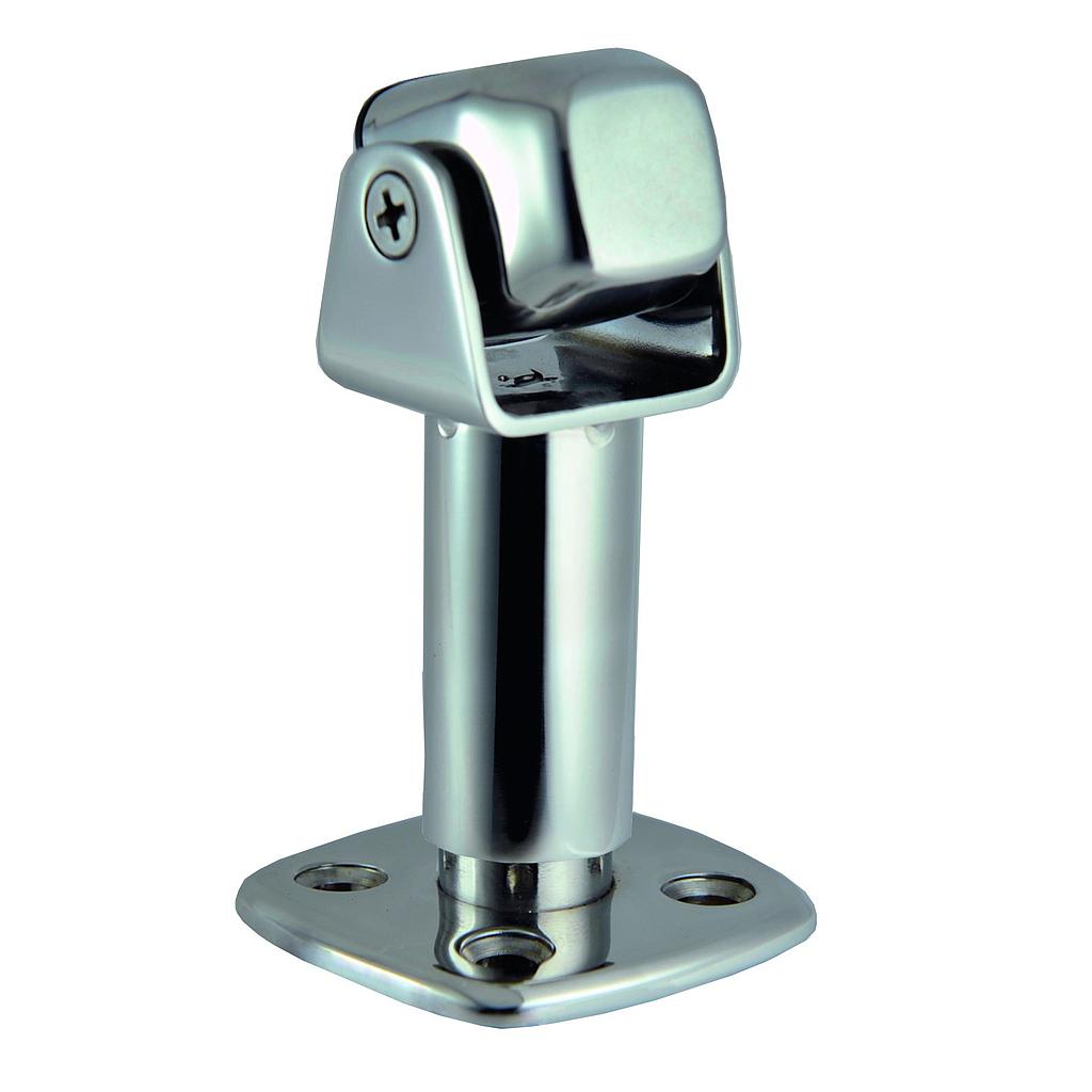 NIRO magnetische Türfeststeller  verstell- / drehbar  A=69-85mm  B=51mm  C=51mm  D=28 5mm  E=58mm  F=14 5mm  Haftkraft 3 5kg